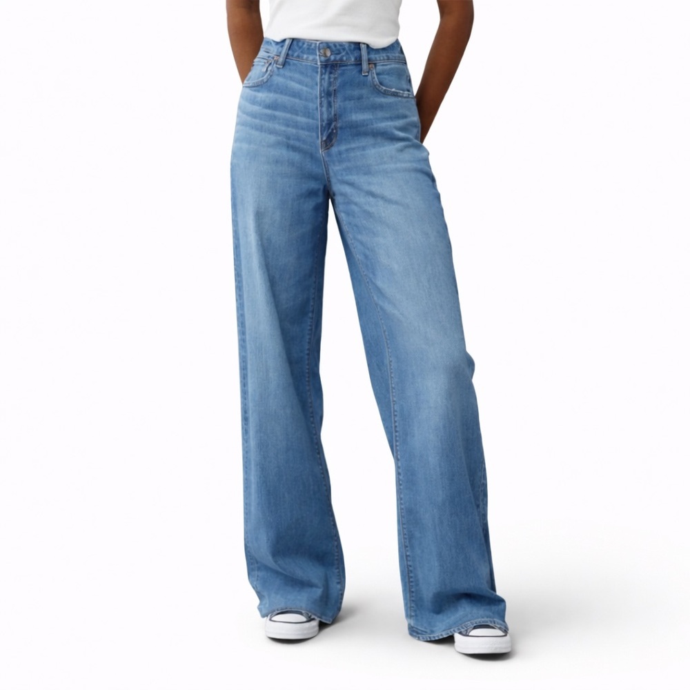 AE 20L Dreamy Drape Super High-Waisted Baggy 0747 Wide-Leg Jeans long